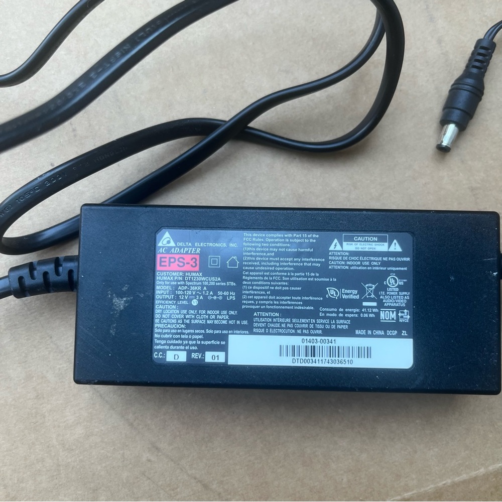 Delta electronics ac adapter eps 3 two available